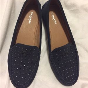 Coach suede loafers